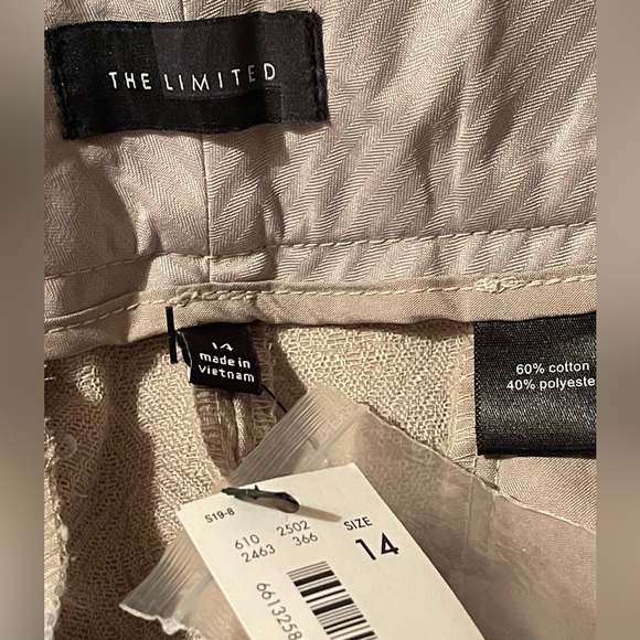 The Limited Tailored Jacquard Fabric Short Tan NWT - Picture 9 of 9